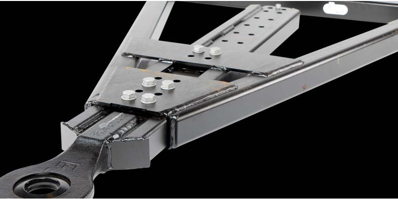 Pålideligt koblingsmateriel og støtteben til sikker transport