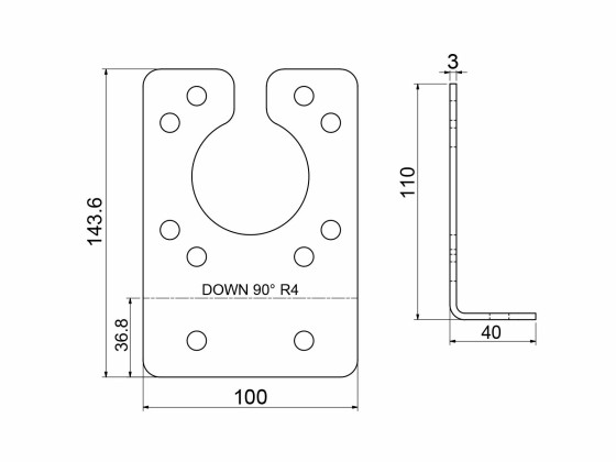 Beslag t/ABS/EBS/ 15-pol
