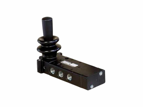 5/3-vejs ventil manuel 1/8" m/fjederretur, lukket center