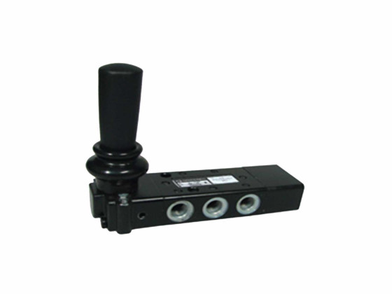 5/3-vejs ventil manuel 1/8" m/fjederretur, lukket center