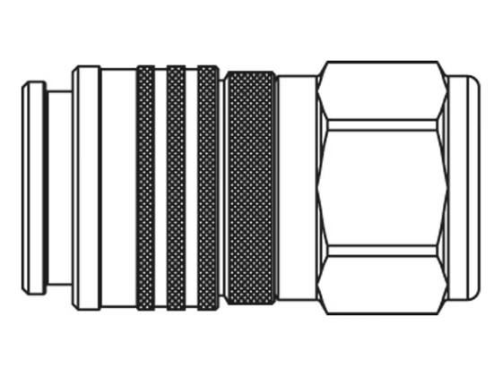 Temakobling hun "Flat Face" 1/2" Tema FF Serie