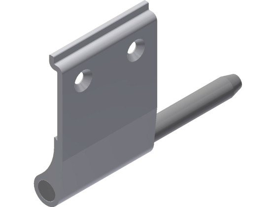 Hængsel alu H 180/90mm m/tap for 353032