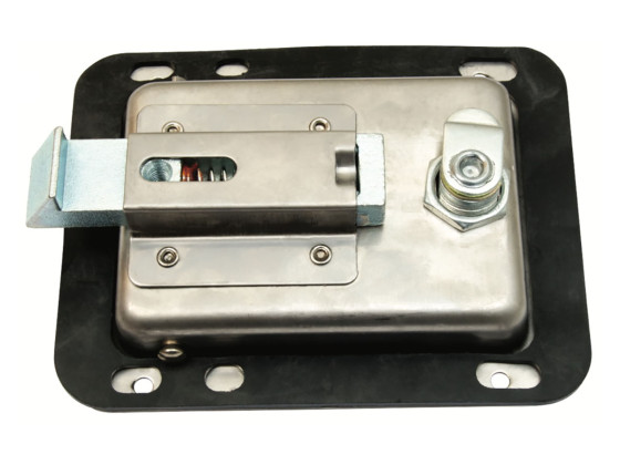 Smæklås med nøgle og pakning rustfri 140x108mm nøgle CH501