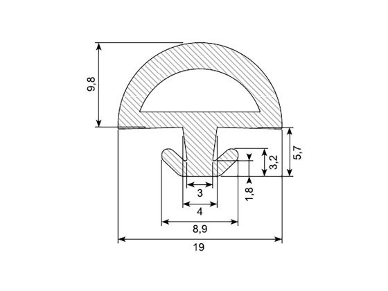 Gummilist for 353032 - 30.7649