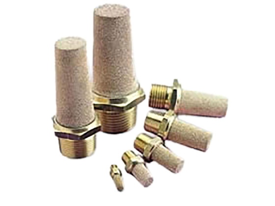 Norgren T40 pneum.lyddæmper bronze Indl: gevind, G1/8 stik, max 10 bar