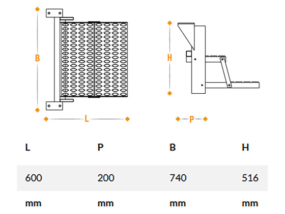 Galvaniseret trin 2 trins