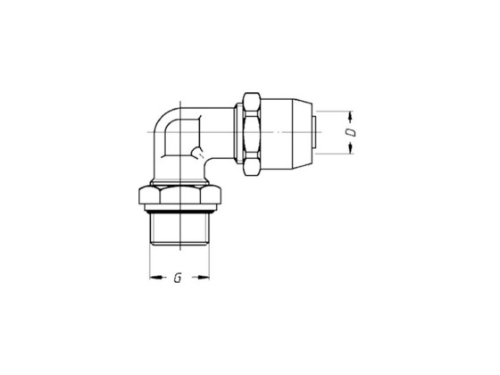 Vinkelforskruning M22x1,5 - Wira 305 1522 2      15x1,5