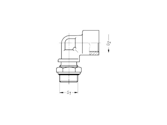 Vinkelforskr. Indv./Udv. M16x1,5 - Wira 305 1615 2