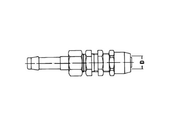 Slangestuds ø11mm slange 10x1,5 - WIRA 351 1103 2