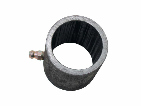 Bøsning for 1" rør, med smøre nippel - Udv Ø43mm, inv Ø34,5mm  - Længde 50,5mm