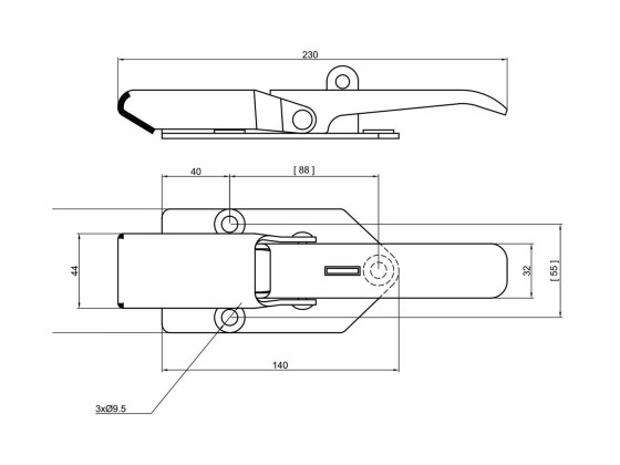 BEVOLA lukker varmgalv. til lås