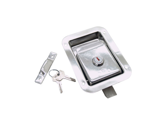 Smæklås med nøgle rustfri - 2384