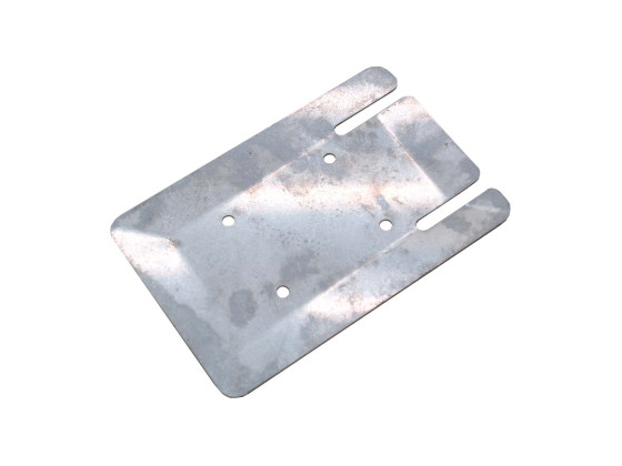 Bagplade rustfri med slidser for horn - For ny lukker 314040