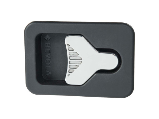 Indbygningslukker plast m/låsecyl+pakning 176x120 BevoBox