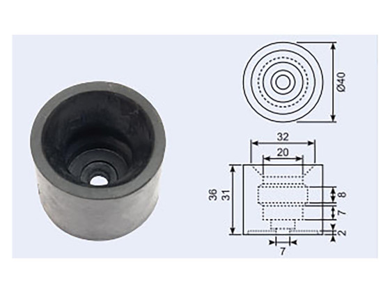 Dørholder sæt PVC (Hans & Grethe