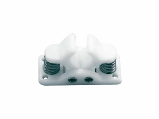 Door holder w/spring in white nylon