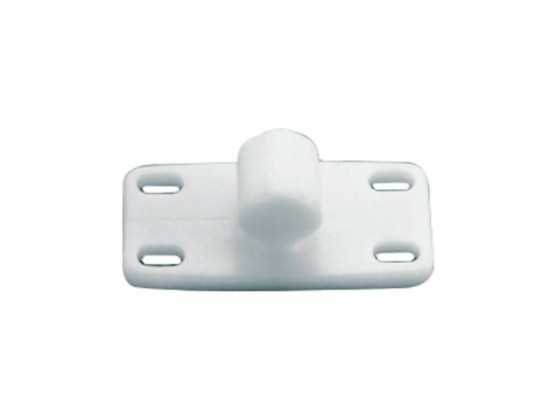 Door holder w/spring in white nylon