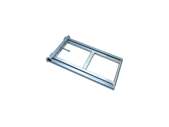 Udtræks stige 2 trin B350xH620xD650mm galv - 3322