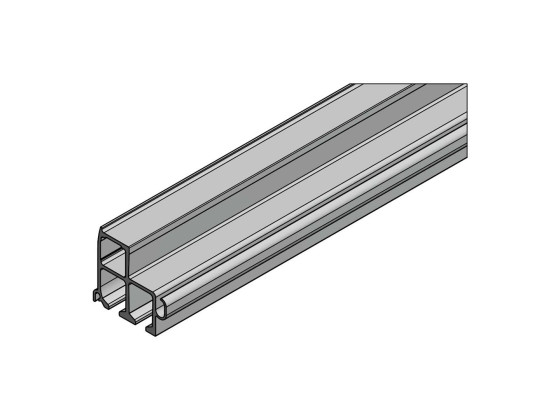 Tagprofil m/kabelrille L9800 mm