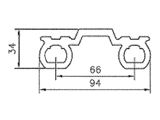Hængselled elox.HARMONIKA 95mm