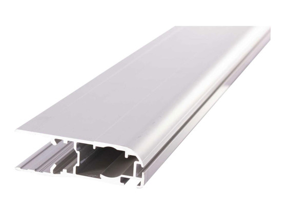 Dørprofil elox. f.gummi 6300mm, indv 25,5mm (hængsel) - P1294