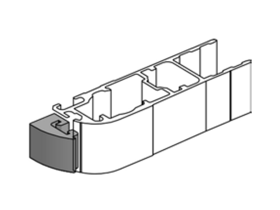 Dørklods sort polyamid