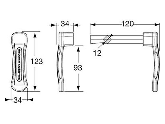 Pommier Plastik håndtak