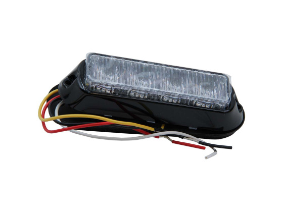 Blitzblink orange 12/24V 4x1W LED 19 blinkmønstre, CE