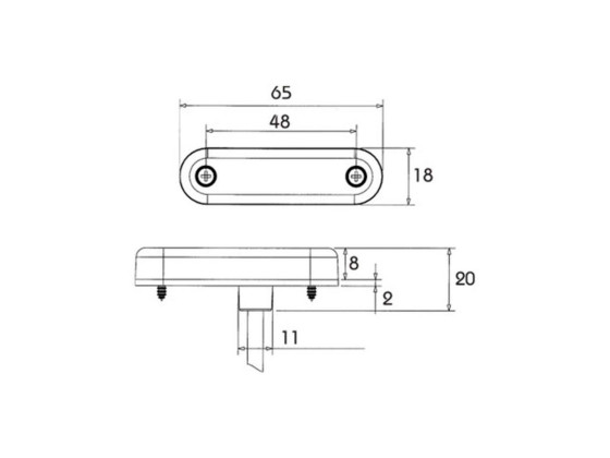 ProSlim Positionslygte LED 24V ADR Hvid