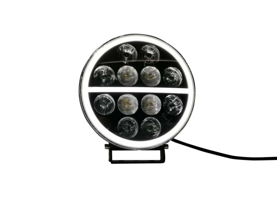 NORDLYS+ Fjärrljus 9" LED 9-30V m/orange positionsljus