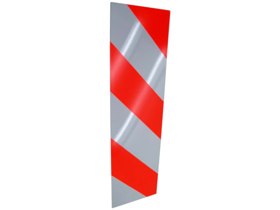 Sidem.refleks rød-hvid ve. sv. 700x200m - 8593  Frem ad rettet