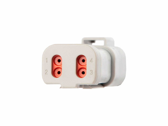 Kontaktstykke Deutch 4-pin, 13A, han til 498628 - 7802141