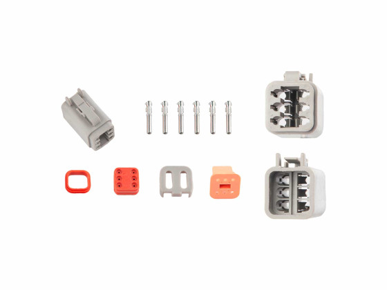 Kontaktstykke Deutch 6-pin, 13A, hun til 498631 - 7802166