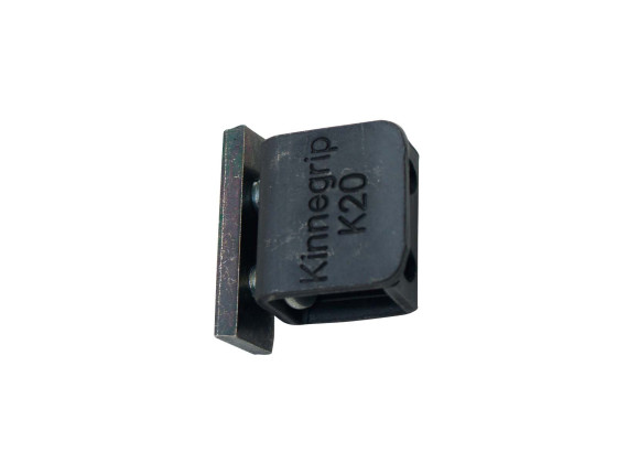 Lemlås K20 for alu-stolpe sort - For påskruning