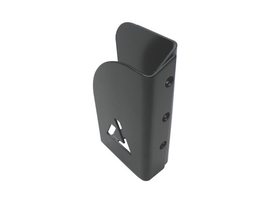 Lægteholder 28,5mm højre f/515002 - Nittes på - For montering på højre side af stolpen - Sortprimet