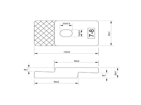 Bespændings konsol 7-8/10-12 galv