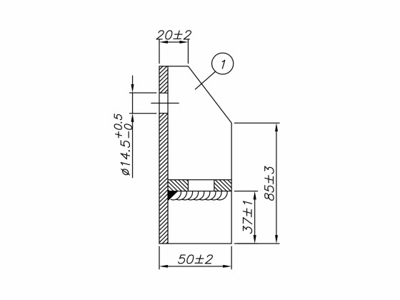 Konsol 102x125mm varmgalv. - 014 2472
