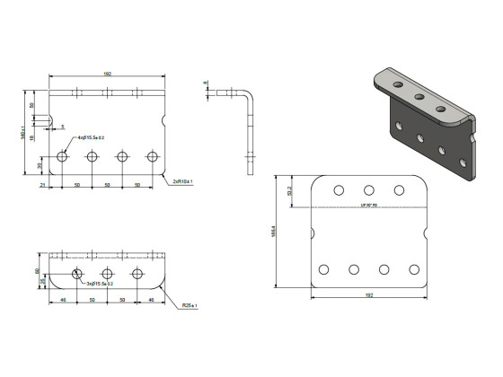 Standard fæste understykke FrameHigh Varmgalv
