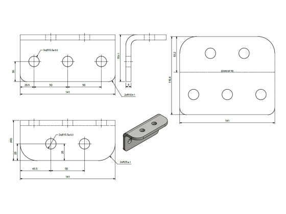 Standard overstykke Varmgalv.