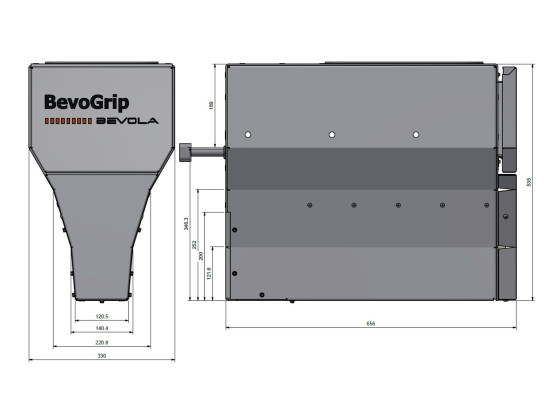 BevoGrip Y330/130 sandstrøer VH m. kabel