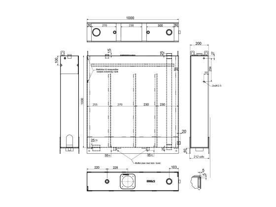Hydraulikktank 200Lspes.200x1000x1000mm - Inkl. filter 572032