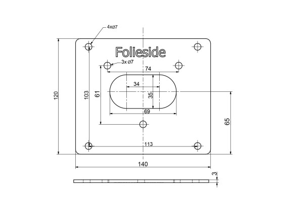 Adapterplade 1, for VBG kontakt