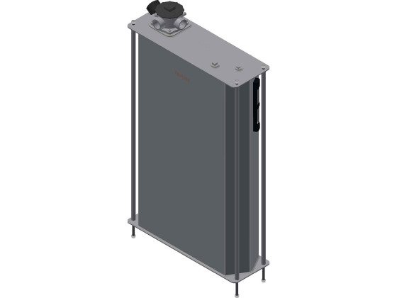 Hydrauliktank 165L, stål, bagkabine, m/GFL21 - Inkl. filter 572034