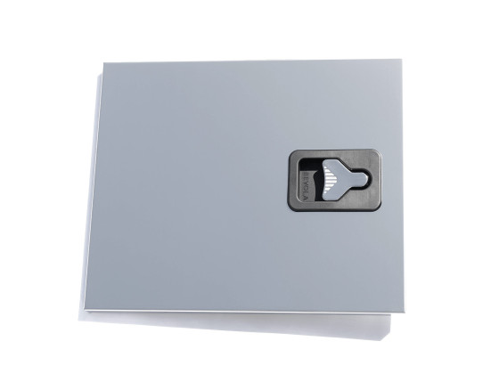 Bevobox låge rustfri 600x600 - bundhængt/sidehængt  - med 314070 lukker & monteringsdele