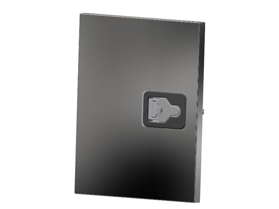 BevoBox låge rustfri sidehængt 500x600 - med 314070 lukker & monteringsdele