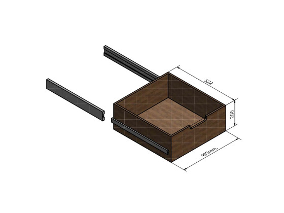 BN Finerskuffe 160 kg f 585607 komplet