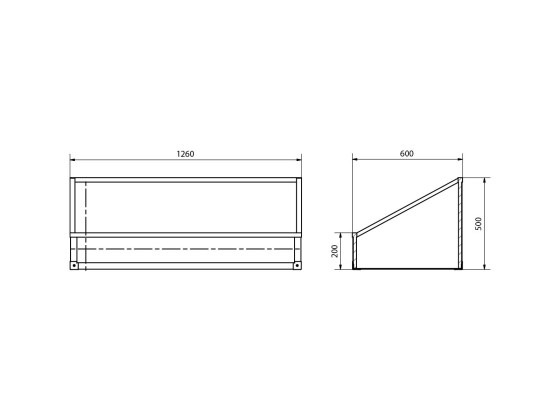 BN Strøkasse finer 1260x500/200x600mm