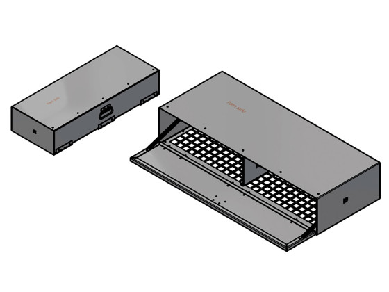 BevoBox handskekasse RF m/netbund L1000xH200xD400