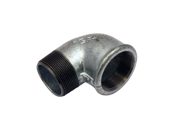 Vinkel 90° 2" UFxIF sort