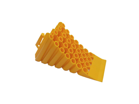 Stopklods plast 2,3kg, gul LBH: 492x200x232